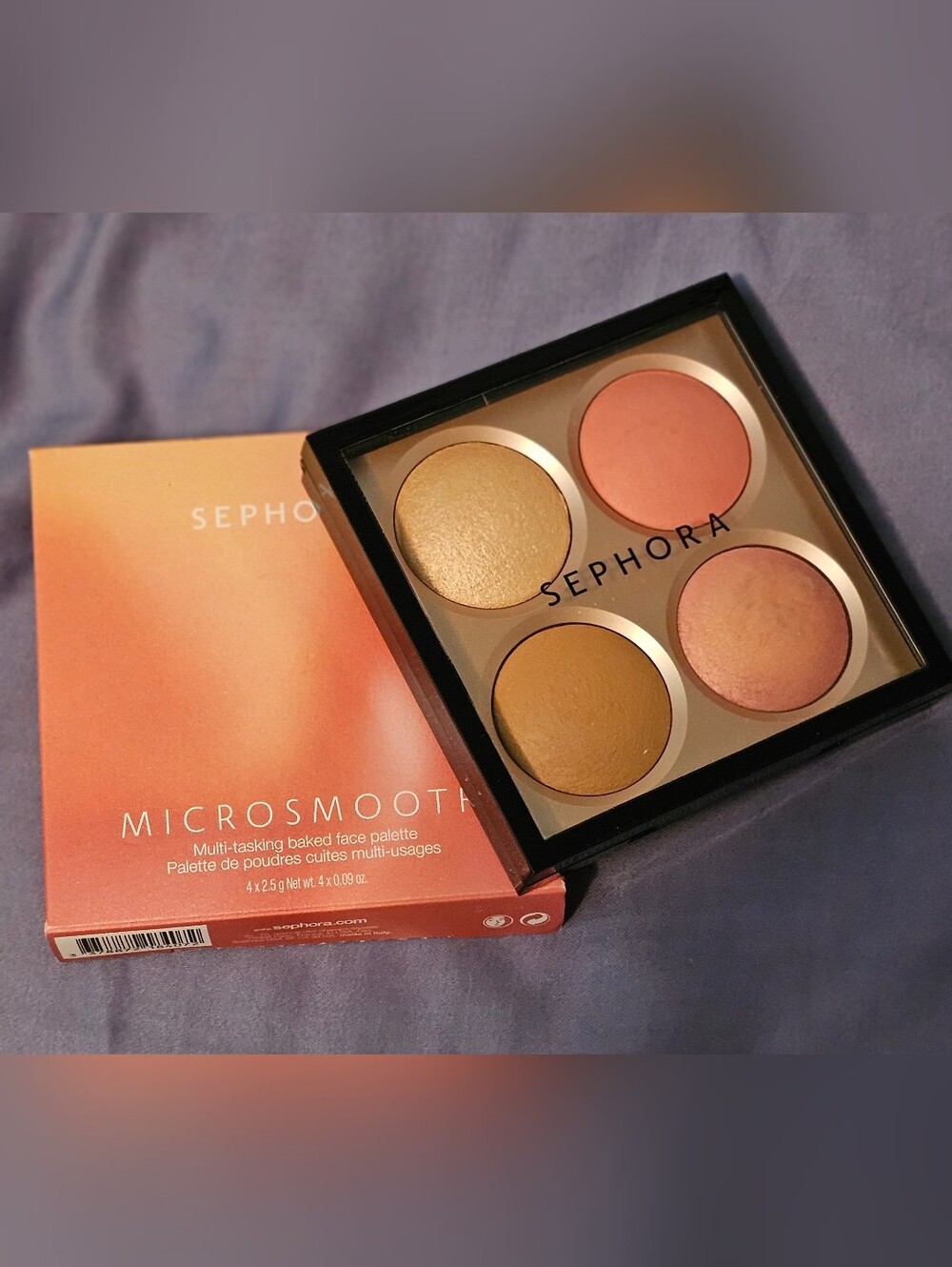 Sephora Micro-smooth All In One Face Palette Blush, Bronzer, Highlighter NWT